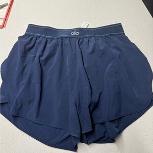 ALO Yoga Matchpoint Navy Shorts NWOT